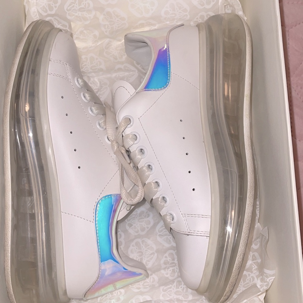Alexander McQueen clear bottom shoes